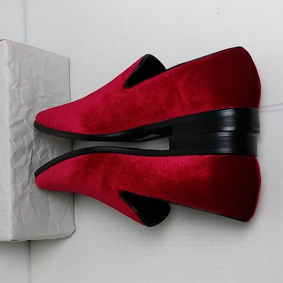 Alberto Fellini Sparko Men\'s Loafers Shoes Size 12 Red Velour